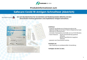 100 x SAFECARE Biotech Antigen Nasal Profitest (25er) +  "sofort lieferbar"
